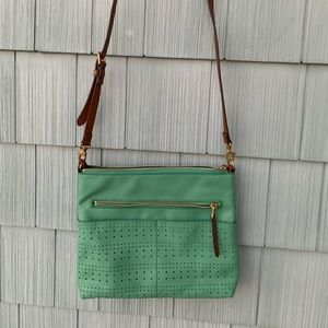 Fossil Fiona crossbody- Spring Green Mint